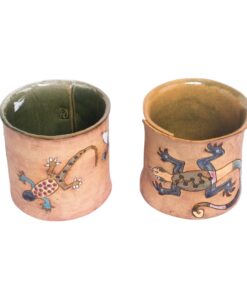 Übertopf bemalt Gecko - 2